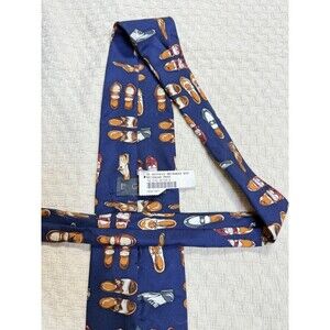 Echo‎ Oxford Shoe Silk Tie Made in USA 55"L 4"W